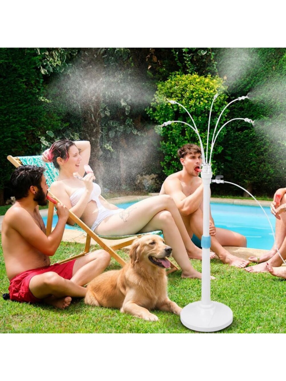 Outdoor Patio Misting System | Standing Misters for Instant Cooling Relief